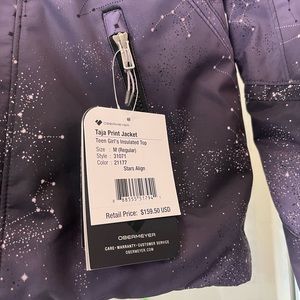 NWT Obermeyer Girl’s Taja Print Jacket